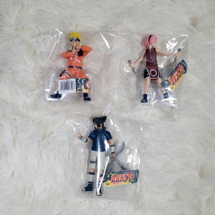 Lot NEUF 3 Figurines Naruto, Sasuke et Sakura - Comansi - photo numéro 1