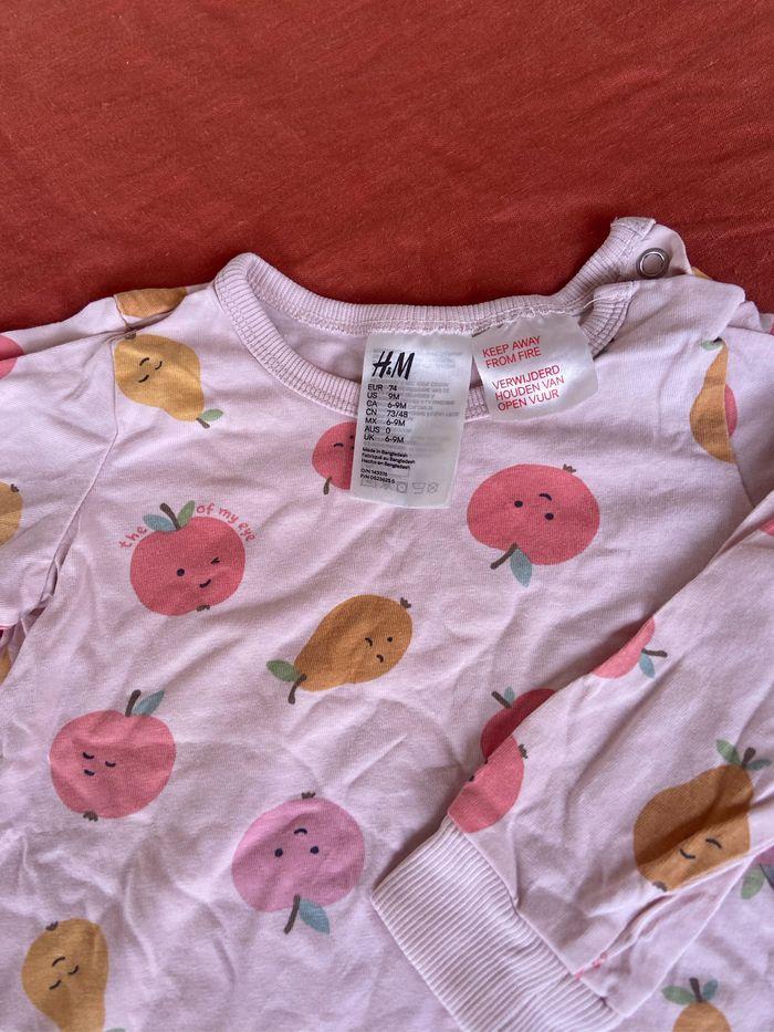 Lot de 2 pyjama bébé fille H&M taille 9 mois - photo numéro 8