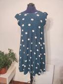 Robe neuve bleue à pois S