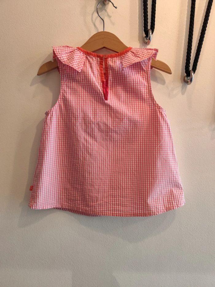 Blouse vichy rose - Okaïdi -  5 ans - photo numéro 2