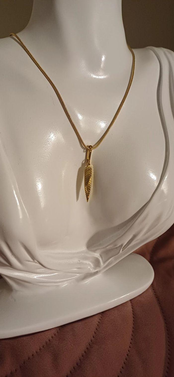 Collier plume en Acier Inoxydable - photo numéro 3