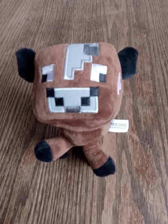 Peluche Minecraft doudou vache animaux - photo numéro 1