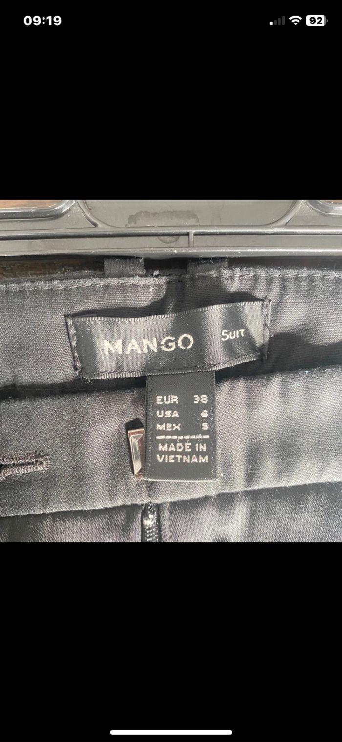 Pantalon noir satiné mango - photo numéro 5