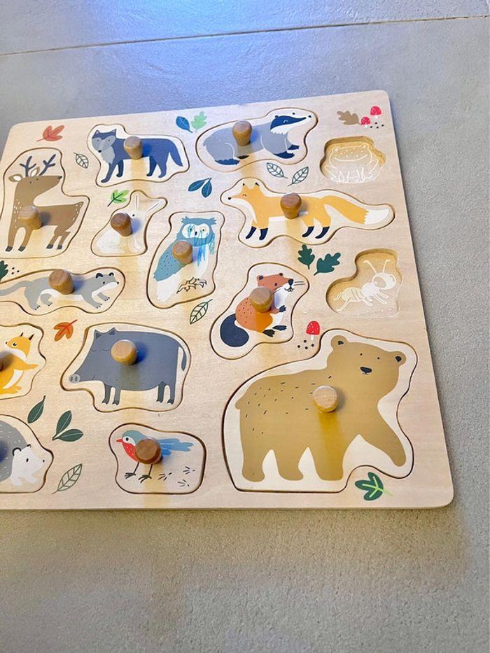 Puzzle animaux pour les tout petits jouet en bois d’éveil - photo numéro 3