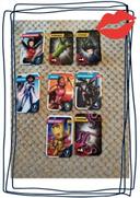 Lot 8 cartes de collection Marvel Avengers