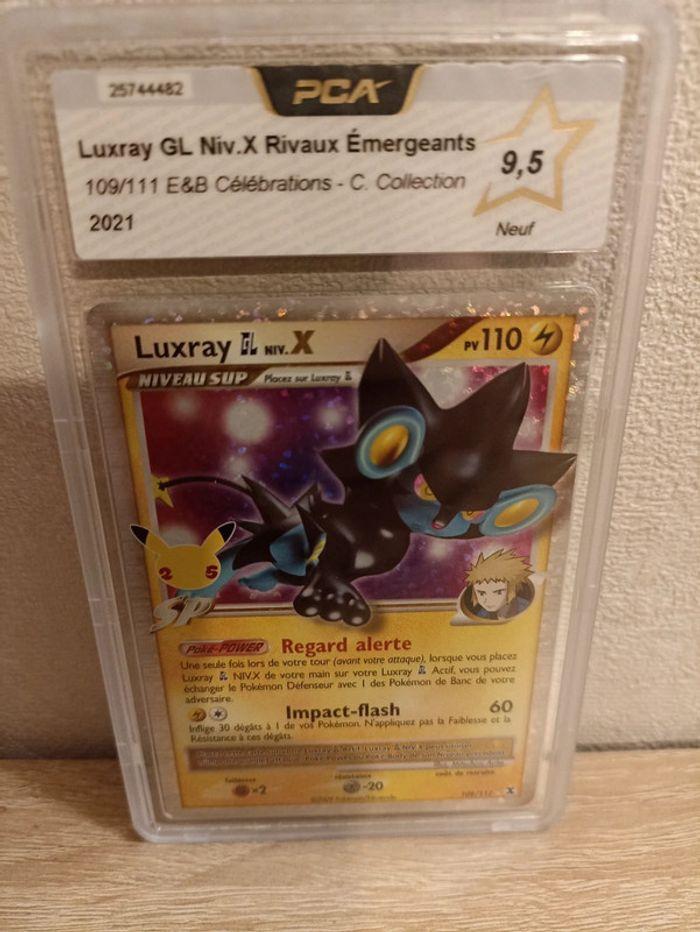 Carte pokémon luxray célébration PCA 9.5 - photo numéro 2