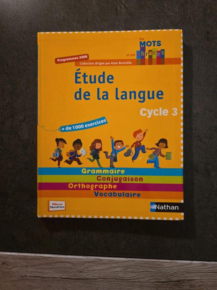 Livre Étude de la langue Cycle 3 Nathan - photo numéro 1