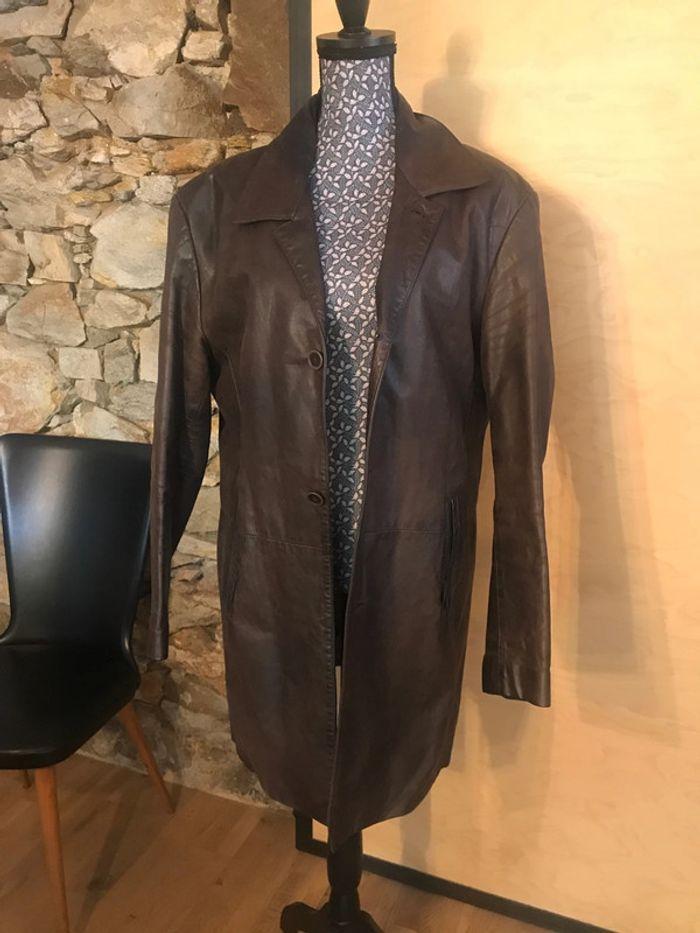 Veste cuir Zara - photo numéro 1