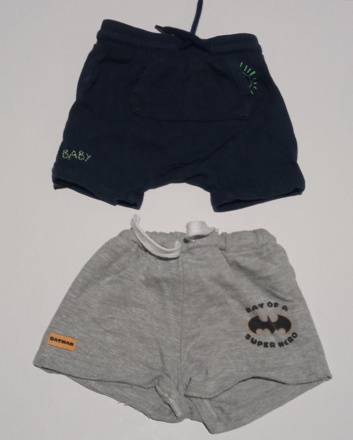 ⭐ lot de deux short garçon 3 mois un smiley et un Batman ⭐ - photo numéro 1