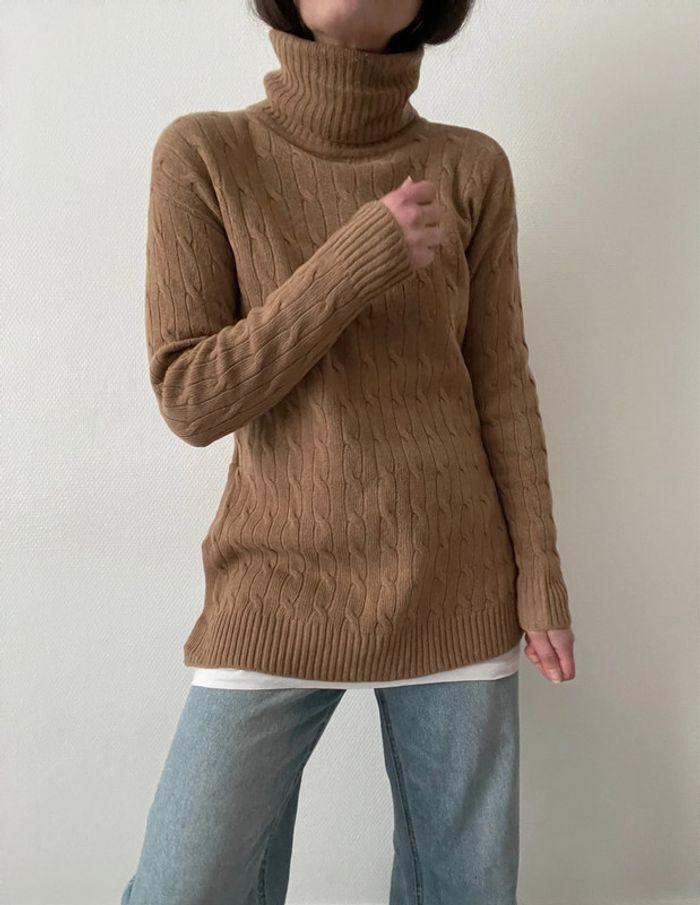 Pull à maille tressée laine et cachemire - photo numéro 10