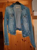 Veste en jean bleue