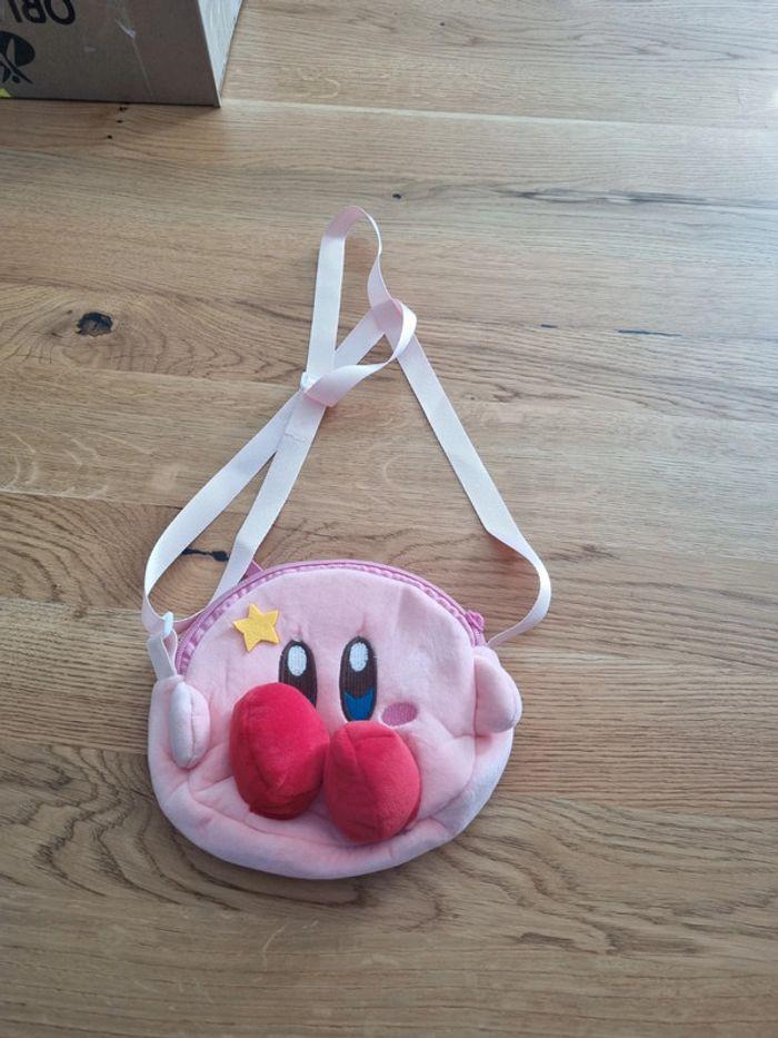 Sac bandoulière rose enfant jeux vidéo kirby - photo numéro 1