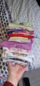 Lot tee-shirt manches courtes 6 ans fille