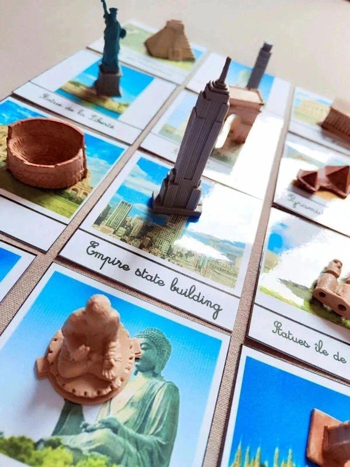 Cartes de nomenclature des 17 grands monuments du monde Montessori - photo numéro 1