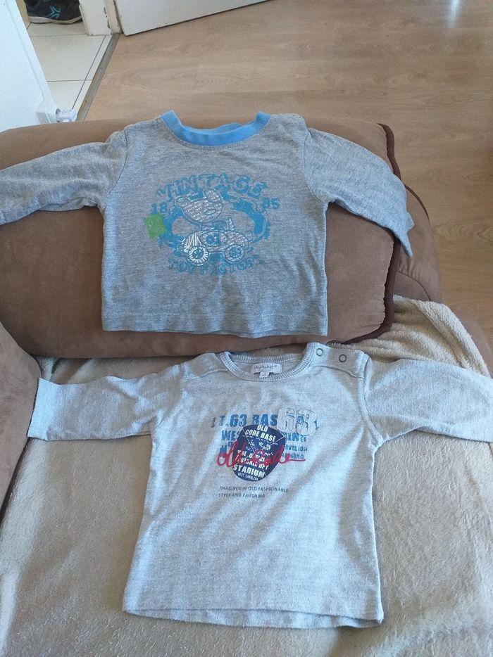 Lot de 2 t-shirts manches longues - photo numéro 1