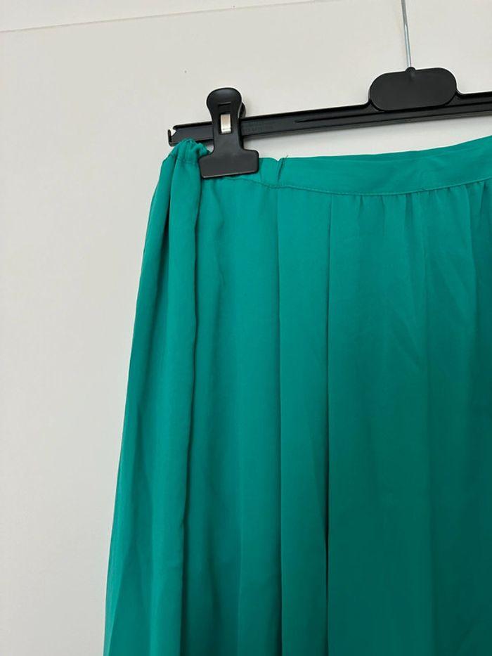 Jupe longue turquoise Zara Taille XS - photo numéro 2