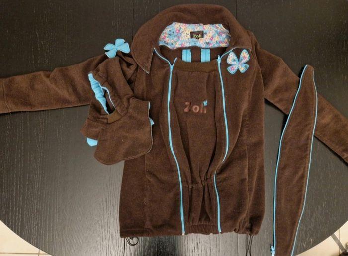 Veste polaire de grossesse et portage Zoli avec 3 inserts et capuche bébé - Très bon état - photo numéro 1