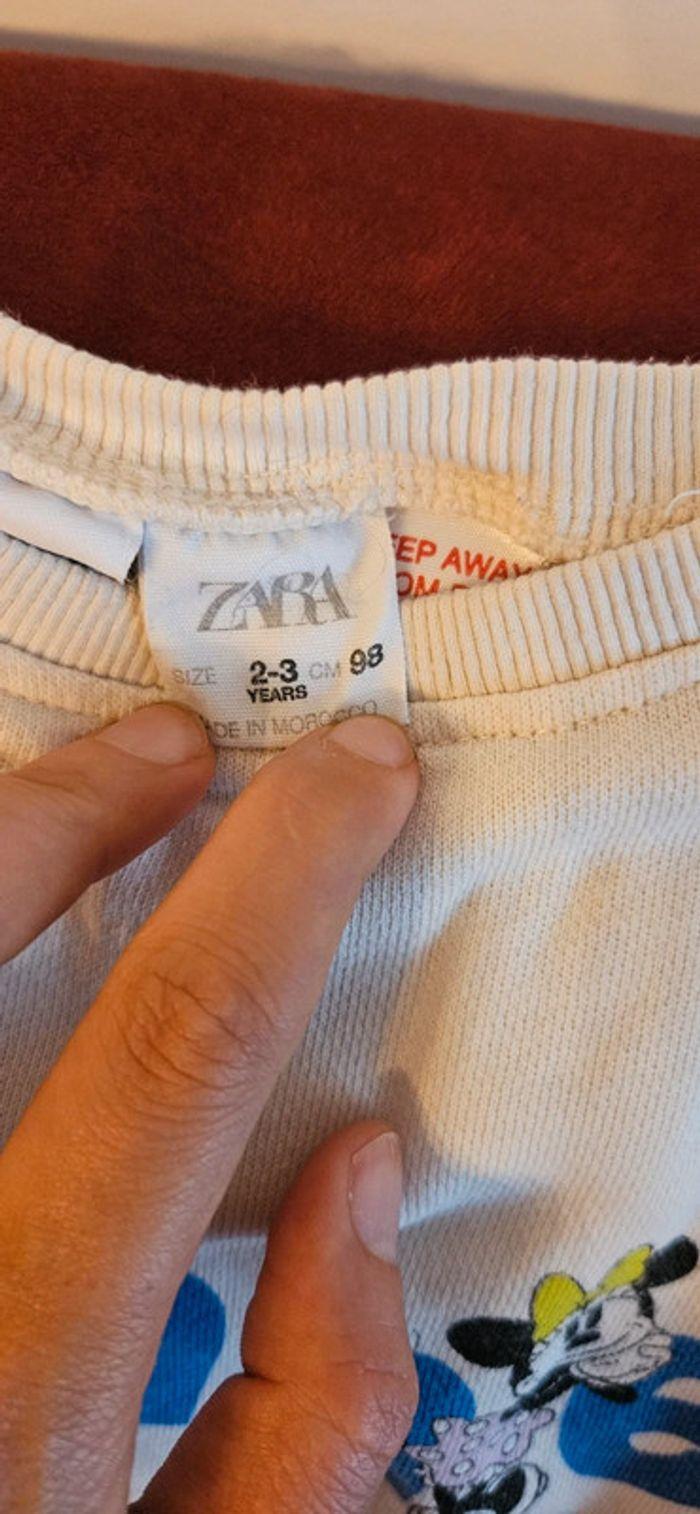 Robe Sweat Minnie, Zara taille 2/3ans, 98cm - photo numéro 3