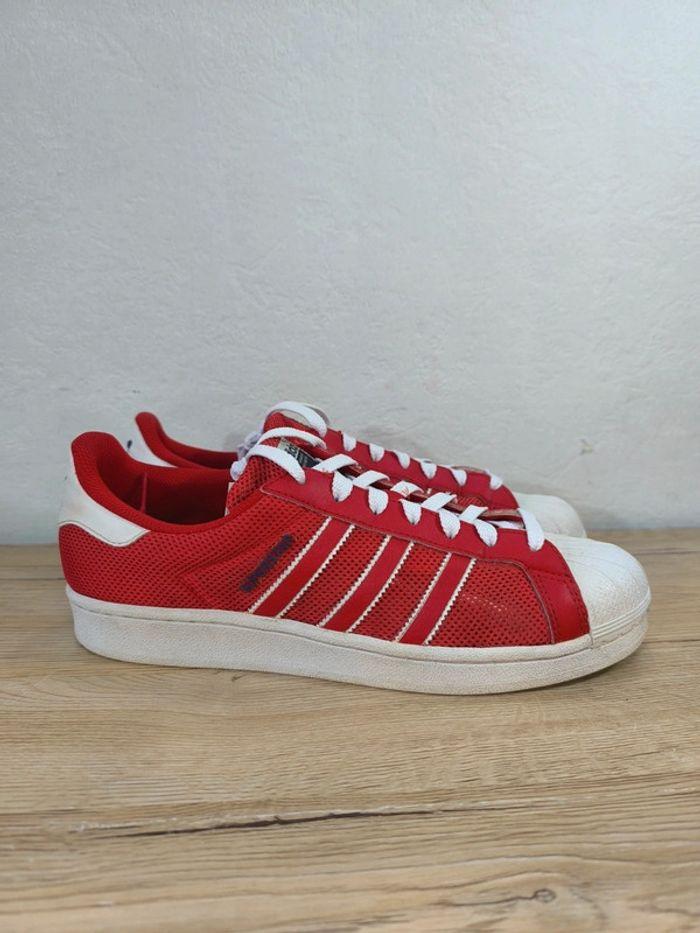 Baskets adidas superstar rouge pointure 44 - photo numéro 3