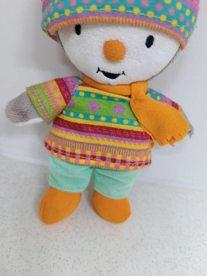 Petite T'choupi Tchoupi petit small peluche plush doudou poupée doll bonnet écharpe péruvien - photo numéro 3