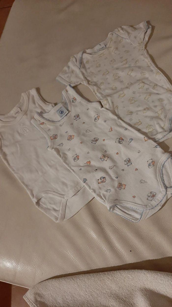 Lot de 3 body mixte ete coton - photo numéro 1