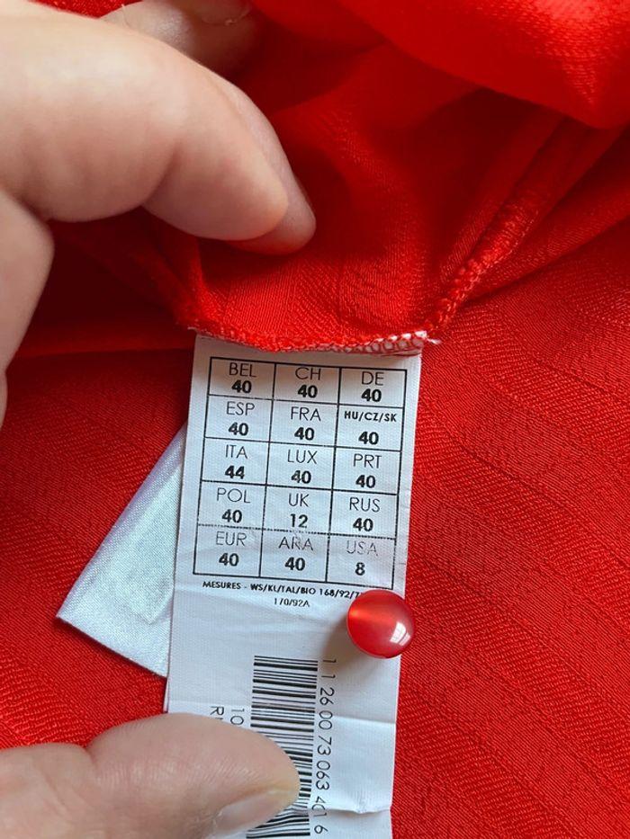 Chemise Promod rouge corail - photo numéro 5