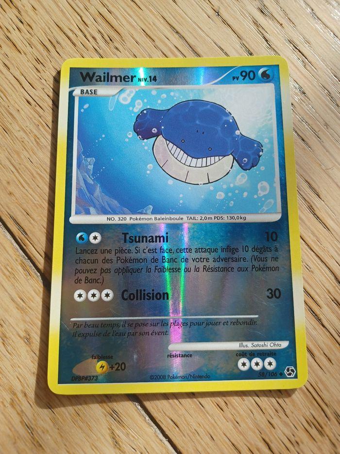 Carte Pokemon Reverse Holo - Wailmer - 58/106 - photo numéro 1