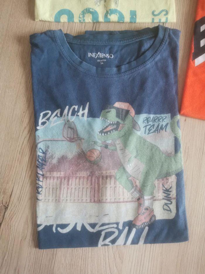 Lot 3 tee shirt manches courtes taille 14 ans - photo numéro 2