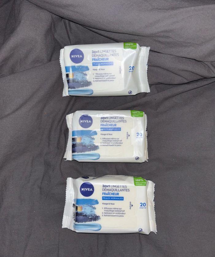 Lot de 3 packs de lingettes démaquillantes - photo numéro 1