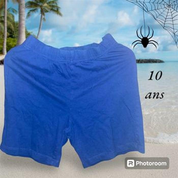 Ensemble maillot manches courtes et short spiderman bleu et rouge - photo numéro 4