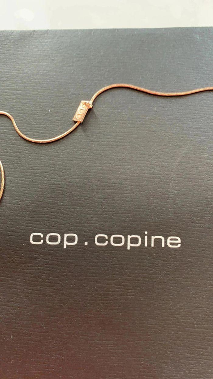 Collier long cop copine or rose neuf - photo numéro 3