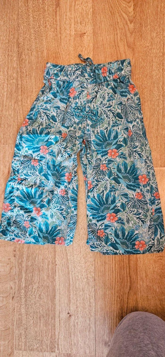 Pantalon d'été fleuris, taille 3 ans - photo numéro 1