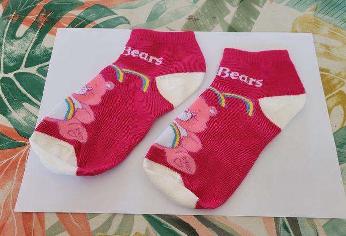 paire de chaussette bisounours rose - photo numéro 1