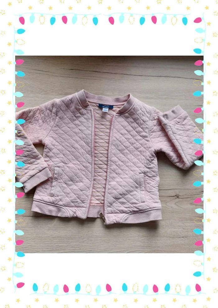 Blouson demi-saison zippée fille 4ans - photo numéro 2