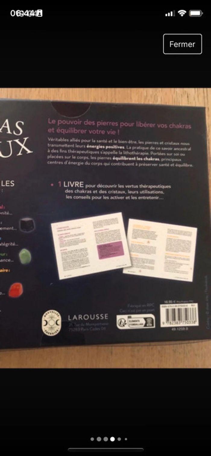 Coffret chakras et cristaux rare neuf  7 pierres véritables - photo numéro 5