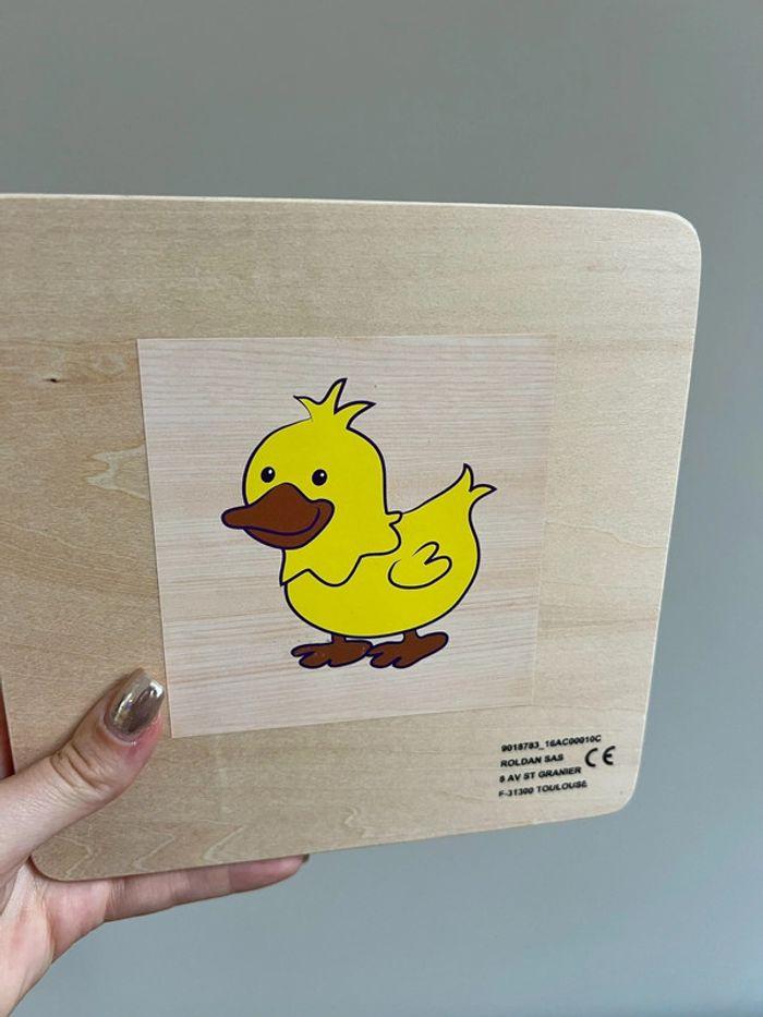 Jouet en bois : puzzle canard - photo numéro 3