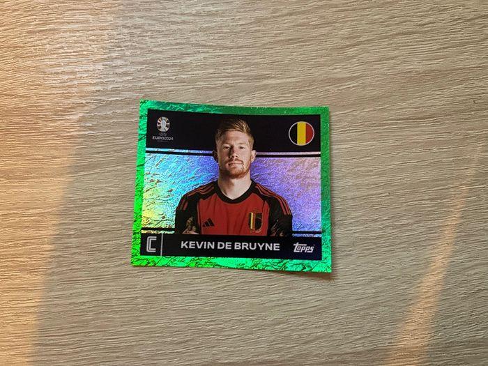 Sticker EURO2024 Kevin de Bruyne rare green - photo numéro 1