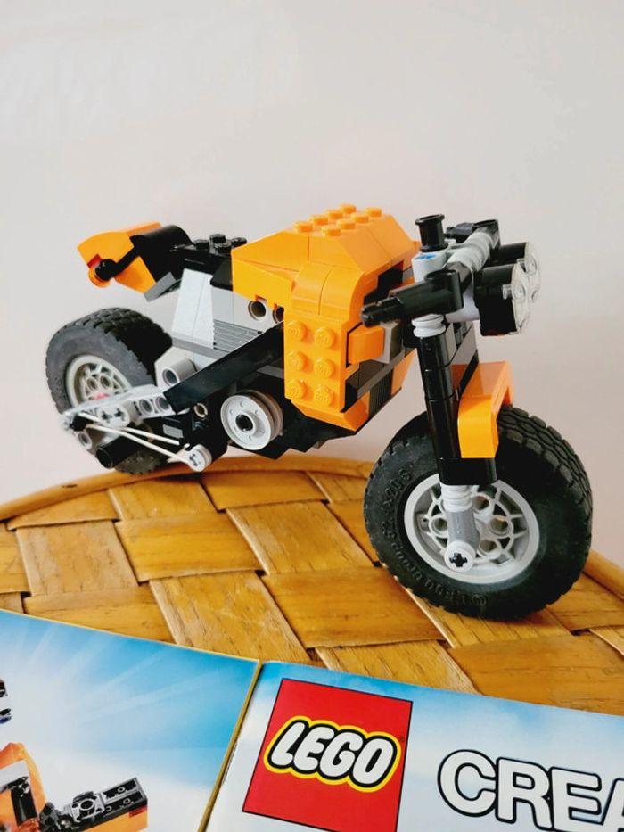 Set complet officiel LEGO Creator 7291 La Moto orange année 2012 véhicule - photo numéro 7