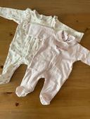 Lot de 2 pyjamas Vertbaudet fille 3 mois 60cm