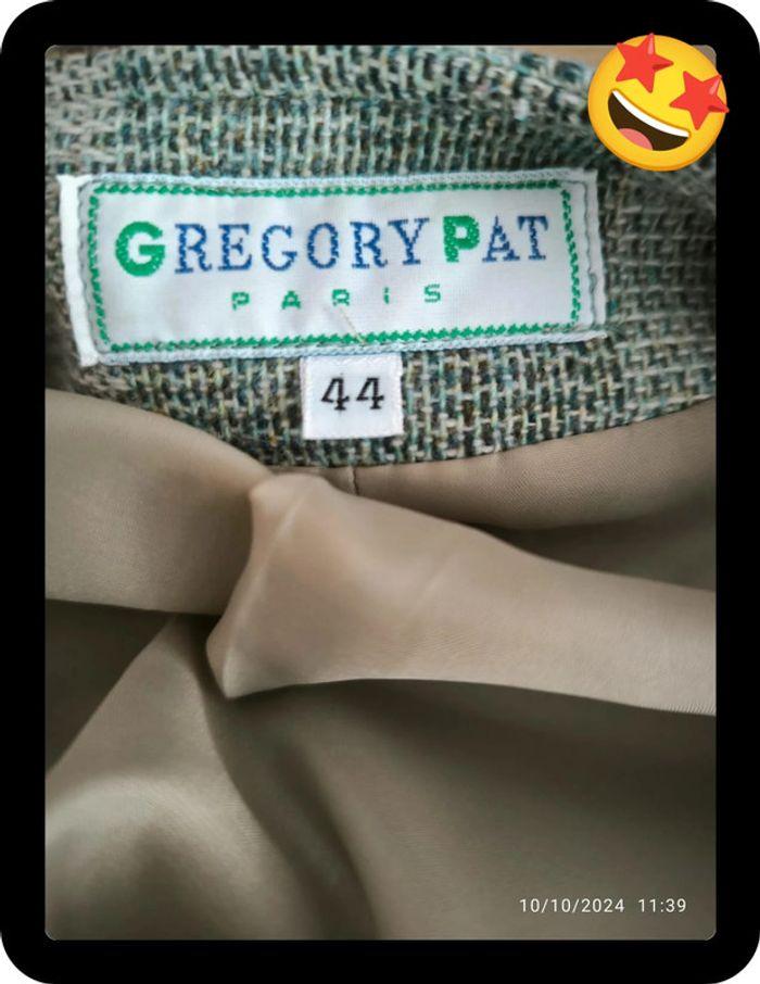 Joli veste vert clair en laine vintage Grégory Pat taille 44 - photo numéro 4