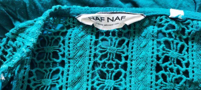 👕 T shirt Naf Naf turquoise - photo numéro 3