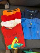 Lot 2 polos et 4 tee-shirts 8 ans