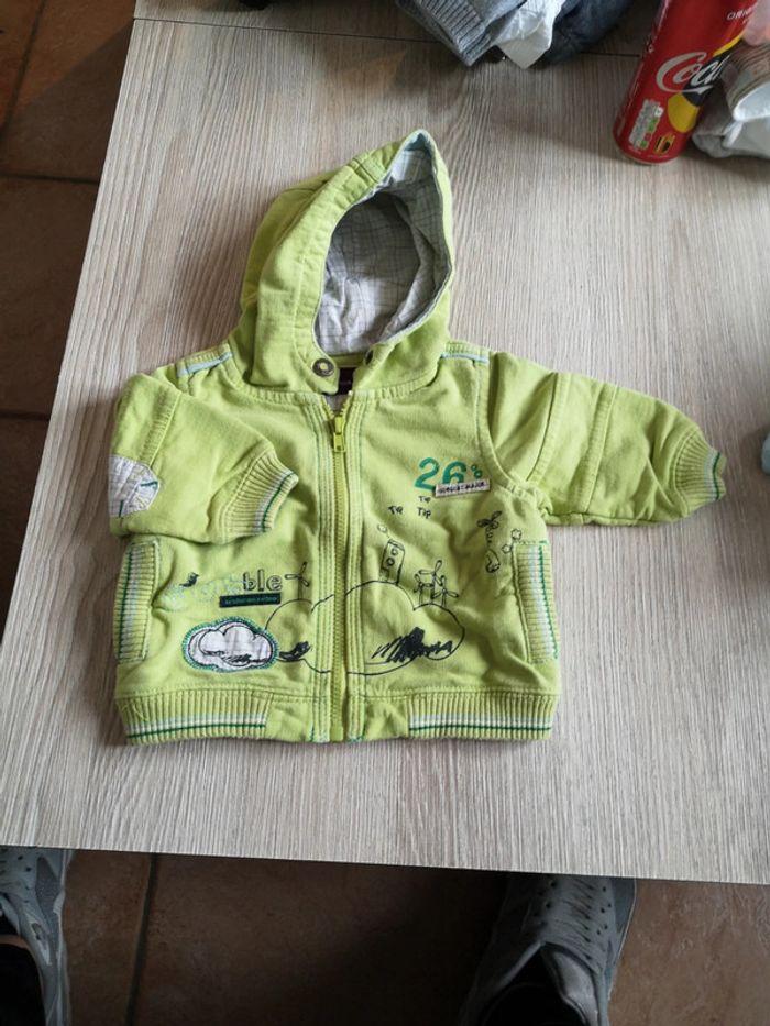 Gilet à capuche taille 1 mois - photo numéro 1