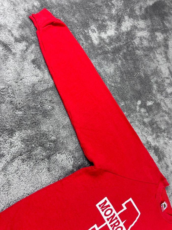 👕 Sweat à capuche Veste University Rare Vintage y2k 90s 2000s Monroe Trojan’s Rouge Taille XL 👕 - photo numéro 10