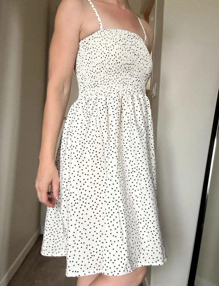 Robe été blanche à pois taille 36 💖 - photo numéro 5