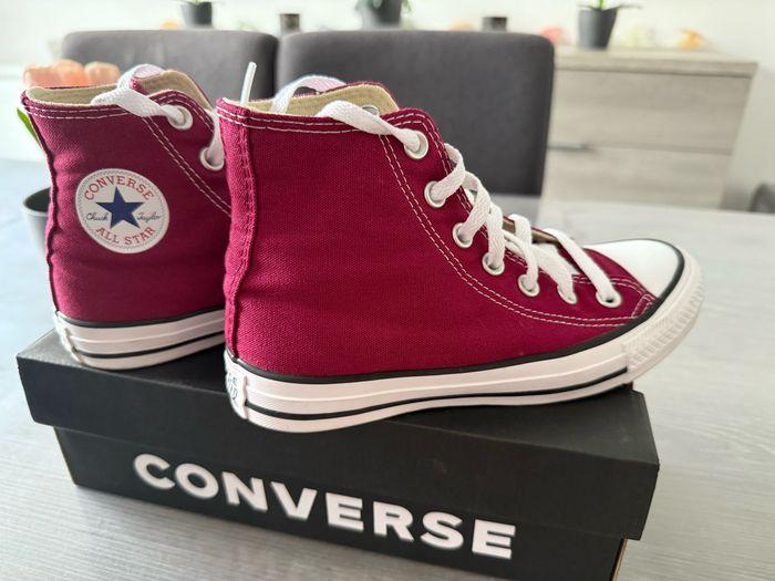 Converse all star haute bordeaux pointure 36 - photo numéro 5