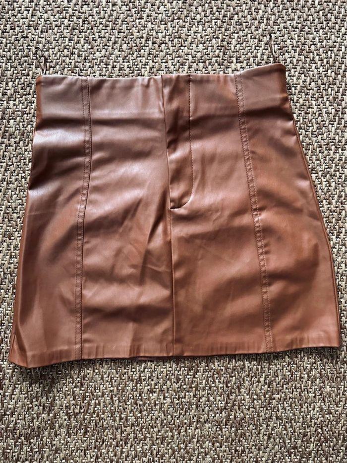 Jupe marron Zara Taille M - photo numéro 1