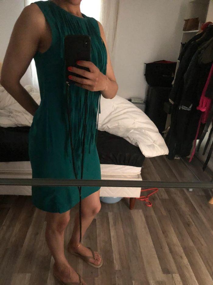 Robe verte zara t xs - photo numéro 1