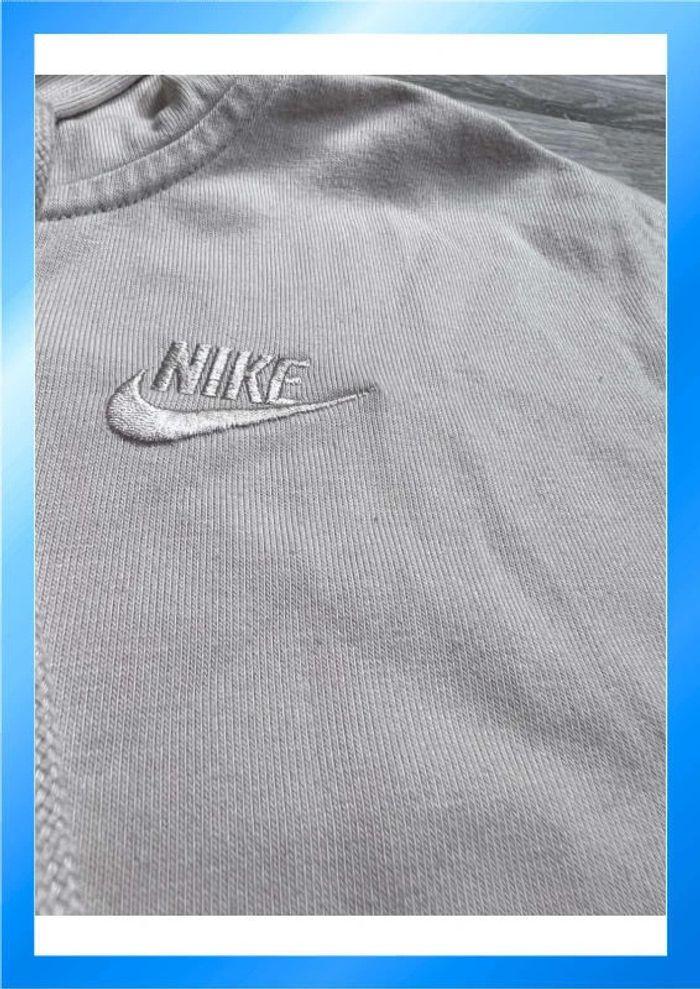 👕 Veste à capuche Nike logo brodé Beige Taille XS 👕 - photo numéro 6