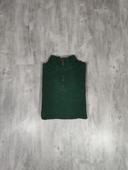 Pull Half Zip Ralph Lauren Vert Sapin Brodé Violet Taille 2XL Homme